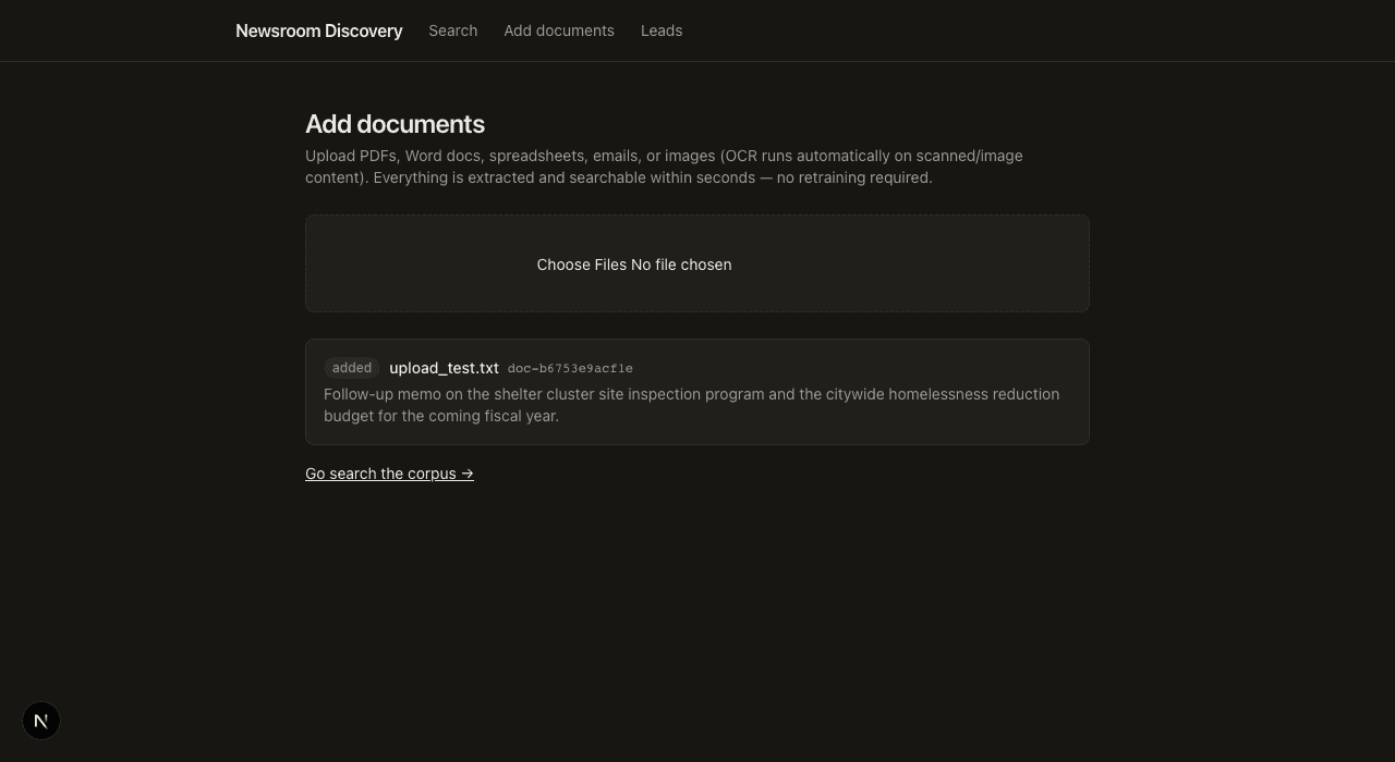 Self-hosted ingestion + OCR